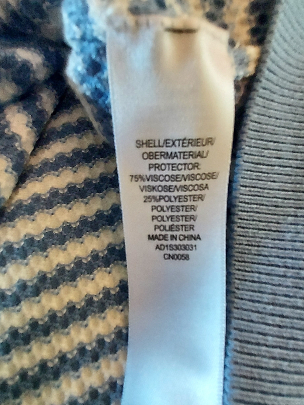 Adrianna Papell Blue & White Striped Short-Sleeve Sweater with Bow Accents - Picture 9 of 12